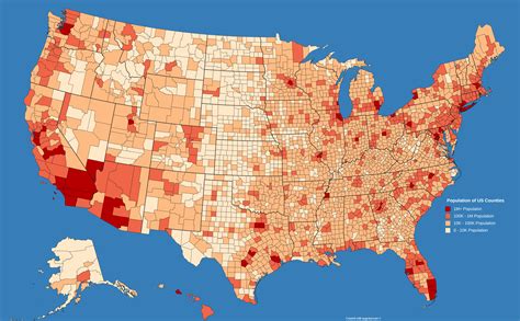 US Counties by Population : r/mapmaking