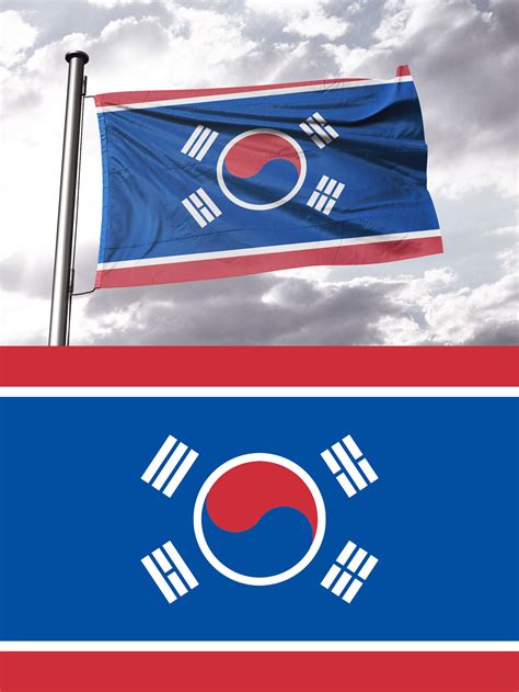 Flag of United Korea 2 (under South Korea) : r/vexillology