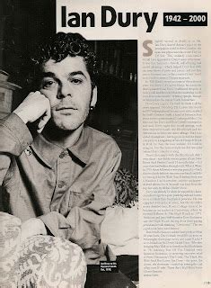 Ian Dury Biography 2010: Ian Dury 12 May 1942 - 27 March 2000