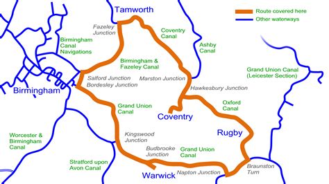 Warwickshire Ring Maps – Waterway Routes