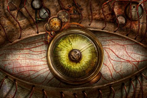 Steampunk - Creepy - Eye on technology Photograph by Mike Savad - Pixels