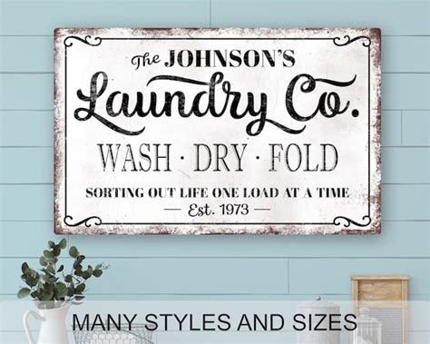 Wash Dry Fold Sign Laundry Room Sign Laundry Room Signs - Etsy