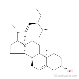 STIGMASTEROL Structure - C29H48O - Over 100 million chemical compounds ...