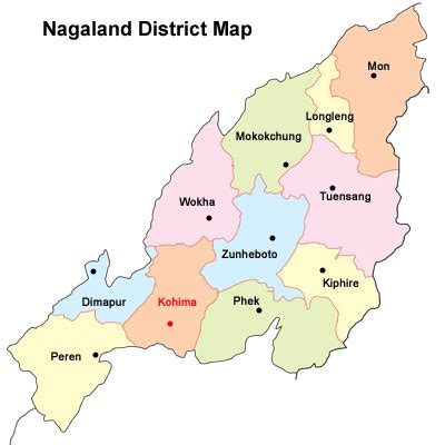 List of Districts of Nagaland