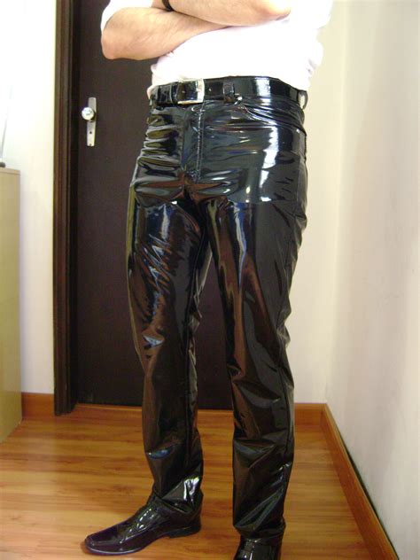 File:Men's black PVC pants 01.jpg - Wikimedia Commons