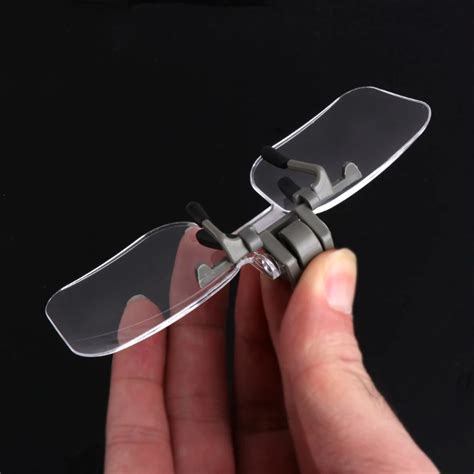 ANENG 2X Glasses Style Magnifier Magnifying Glass with Clip For Reading ...