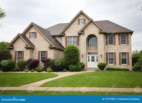 Suburban Brick House Stock Photography - Image: 19727892