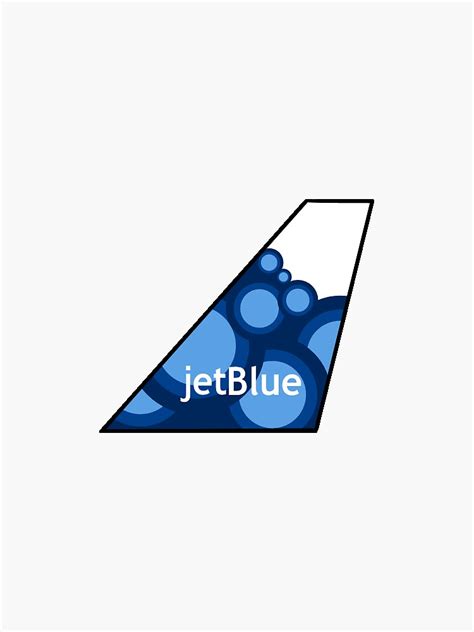 "JetBlue Tail" Sticker for Sale by stillwerise44uk | Redbubble