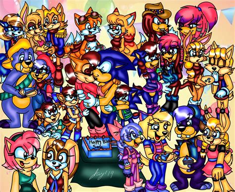 Sonic's 28th Sonic's Family Life birthday by jayfoxfire on @DeviantArt | Sonic fan art, Sonic ...