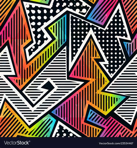 Graffiti seamless pattern Royalty Free Vector Image