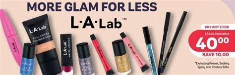 La lab cosmetics offer at PEP