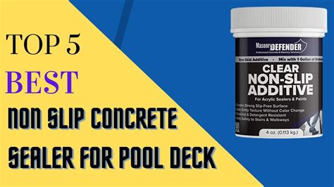 Top 5 Best Non Slip Concrete Sealer For pool Deck - YouTube