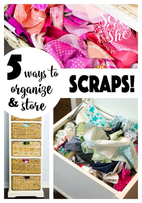 5 Ways to Organize and Store Fabric Scraps