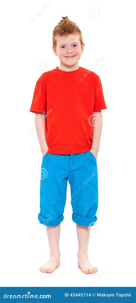 Cute red-haired boy stock photo. Image of schoolchild - 43445714