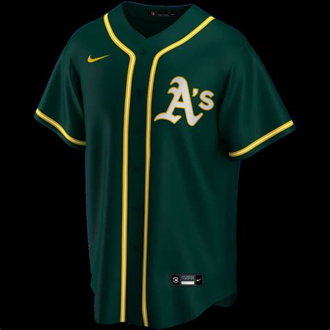 Oakland Athletics Mlb Nike Official Replica Alternate Jerseydark Green ...