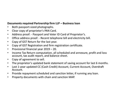 PPT - Documents Required for Business Loan PowerPoint Presentation ...