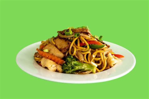 Mock Chicken Noodles | Chef's Specials, Noodles, Vegan | Wok Express ...