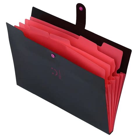 Expanding File Folder with 13 Pockets Portable Handle Business Accordion A4 Letter Size Zipper ...