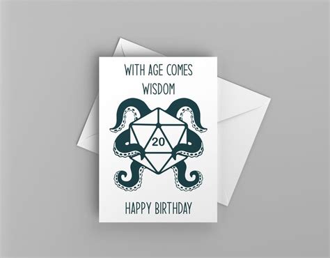 Printable Dungeons and dragons card, D&D, birthday card, dnd birthday ...