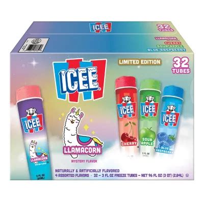 ICEE Freeze Squeeze-Up Tubes Variety Bonus Pack (32 ct.) - Sam's Club