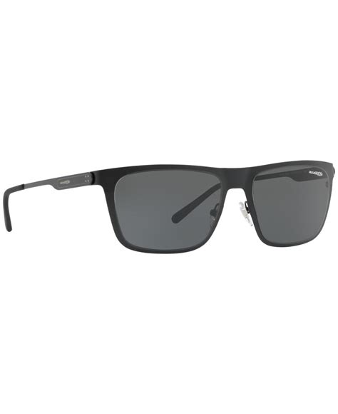 Arnette Mens Hardflip Non-Polarized Iridium Square Sunglasses MATTE GREY 56 mm 4245 Sports ...