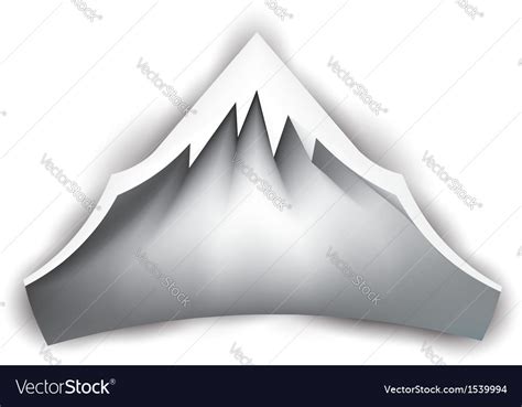 Mountain peak logo Royalty Free Vector Image - VectorStock