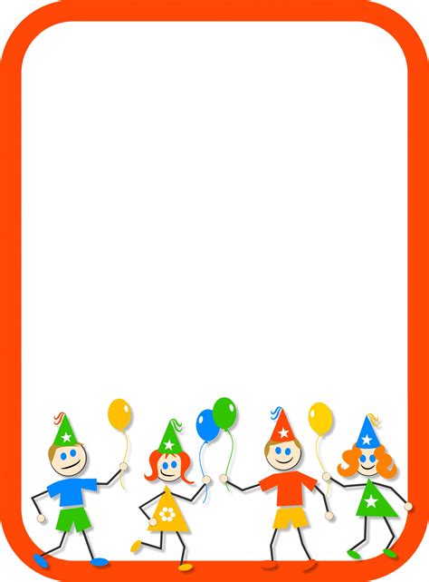 Kids Party Border Free Stock Photo - Public Domain Pictures