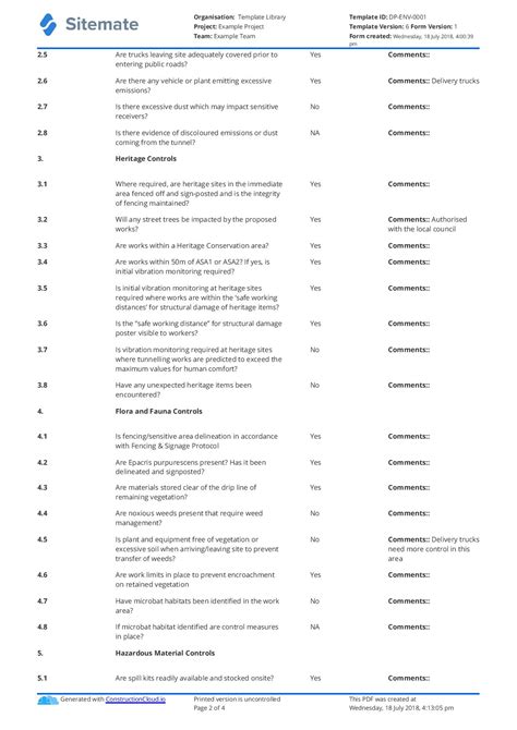 Environmental Risk Assessment template (better than excel and PPT)