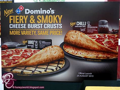 Domino's Pizza New Cheese Burst Crust Pizzas Are Bursting With Fiery & Smoky Cheesy-ness ...