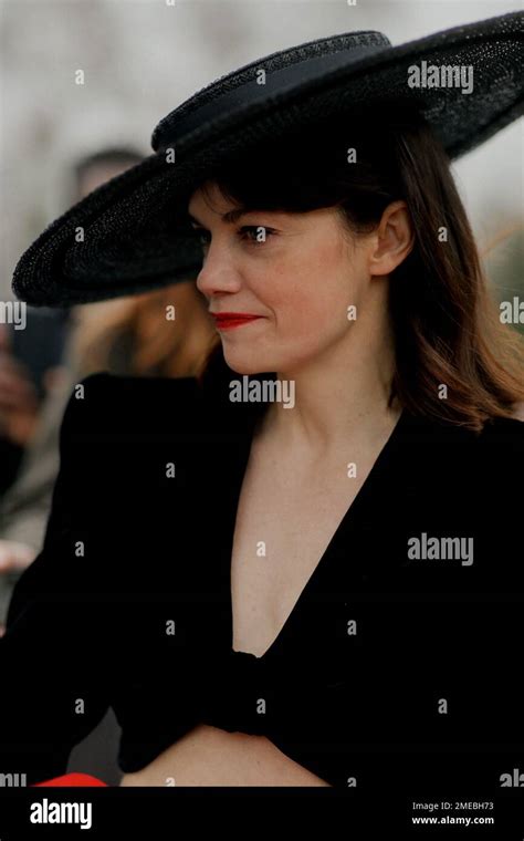 Paris, France. 23rd Jan, 2023. Street style, Ruth Wilson arriving at Schiaparelli Spring Summer ...