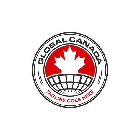 global canada logo emblem 5448018 Vector Art at Vecteezy