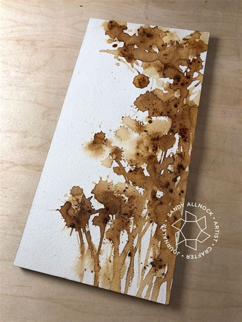 How to paint flowers with coffee and tea! - Sandy Allnock | Coffee painting, Coffee art painting ...