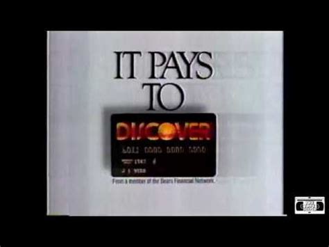 Discover Credit Card Commercial - 1991 - YouTube