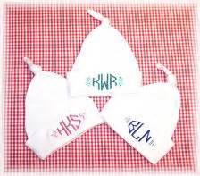 Monogrammed Baby Hats