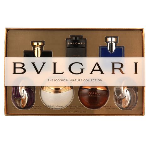 Bvlgari - Bvlgari The Iconic Miniature Collection 6 Piece Fragrance Gift Set For Men - Walmart.com