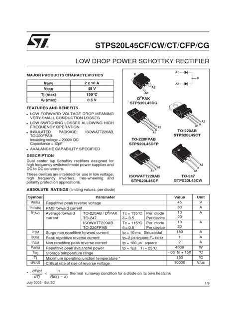 datasheet(8) | Rectifier | Diode