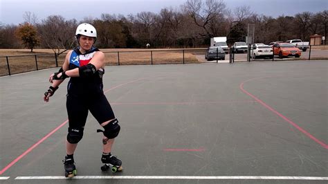 Roller derby training tips: fixing tentative transitions with tea - YouTube