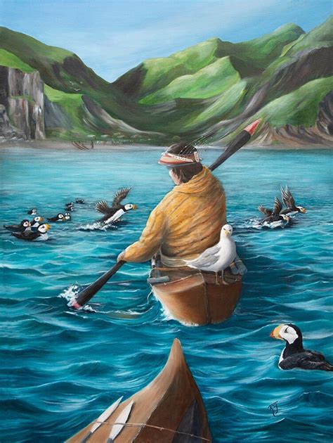 Aleut Paintings Native American Art Aleutian Islands Alaska - Etsy