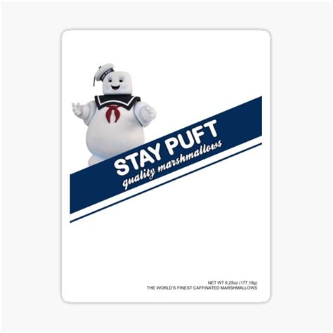 "Stay Puft Marshmallow " Sticker for Sale by BenPrudhoe | Redbubble