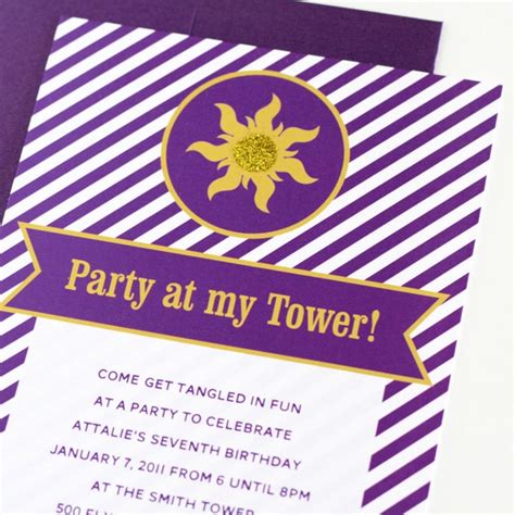 Rapunzel Tower Invitations - Etsy