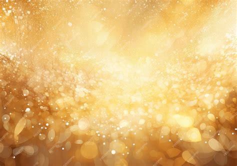 Premium Photo | Fairy tale illustrations abstract background in golden tones with bokeh stars ...