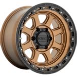 KMC KM548 CHASE wheel with Matte Bronze With Black Lip | Dog Tyred