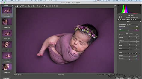 How to Edit Newborn Photos in Photoshop - Newborn Posing