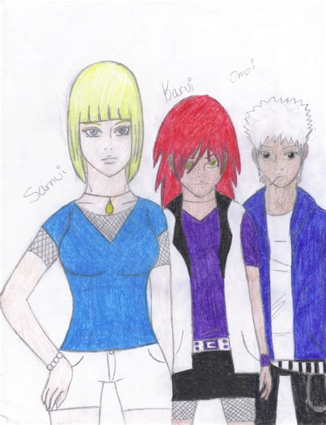 Samui Karui and Omoi of the cloud village by Ninjagirl9 on DeviantArt