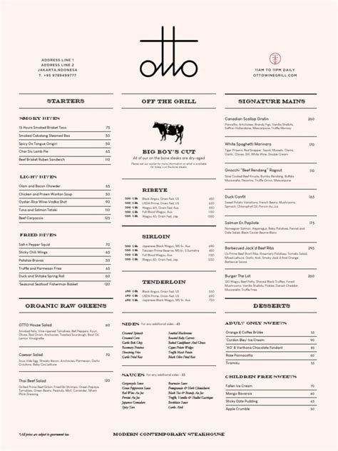 Otto Menu v2 | PDF | Salad | Sauce