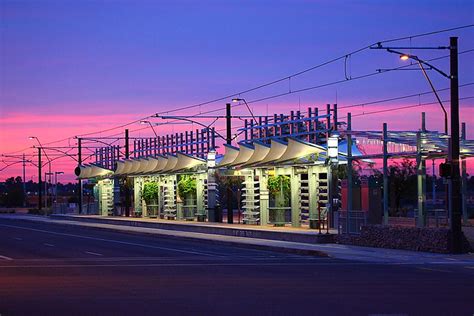 Phoenix Light Rail Station at Dawn | Flickr - Photo Sharing!