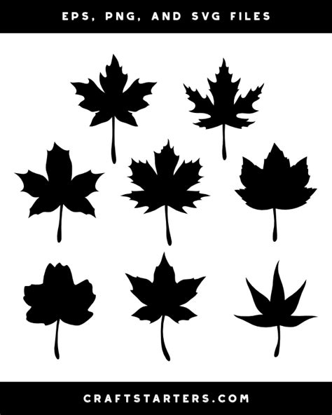 Maple Leaf Silhouette Clip Art