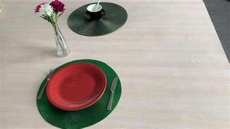 Modern Unique Personalised Plastic Placemats Pp Set Gold Reusable Table Placemats - Buy Placemat ...