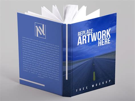 Open Book Cover Mockup