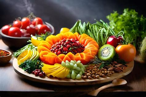 Premium AI Image | Fresh Harvest Vibrant Vegetables and Fruits Captured